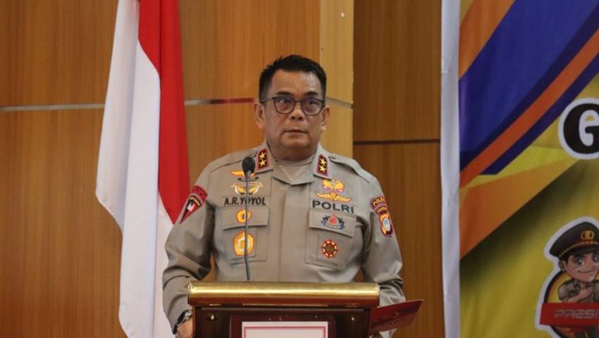 Kapolda Gorontalo saat membuka Rakernis SDM Polda Gorontalo T.A 2023 yang berlangsung di di Hotel Dumhil Kota Gorontalo, Selasa (23/5/2023). (Foto: Istimewa)