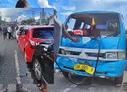 Mobil Rombongan JCH Boalemo Alami Tabrakan Beruntun