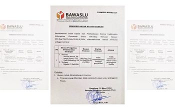 Surat Keterangan Bawaslu.